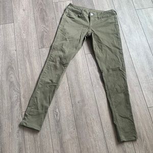 Olive green jeggings